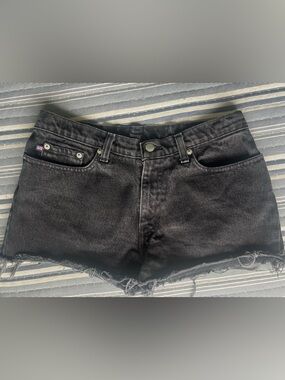 Vintage Polo Jean Co Ralph Lauren Black Jean Shorts Size: 10